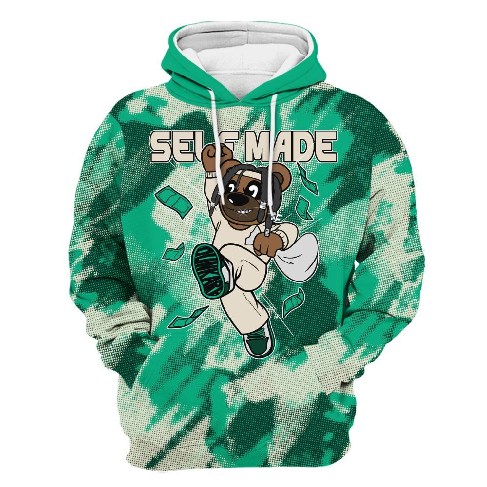 Hoodie To Match Oxidized Green 4s - Autonomous Bear Abstract Halftone All Over Print