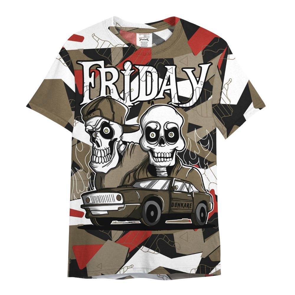 Shirt To Match Olive 9s - Friday Funny Retro All Over Print