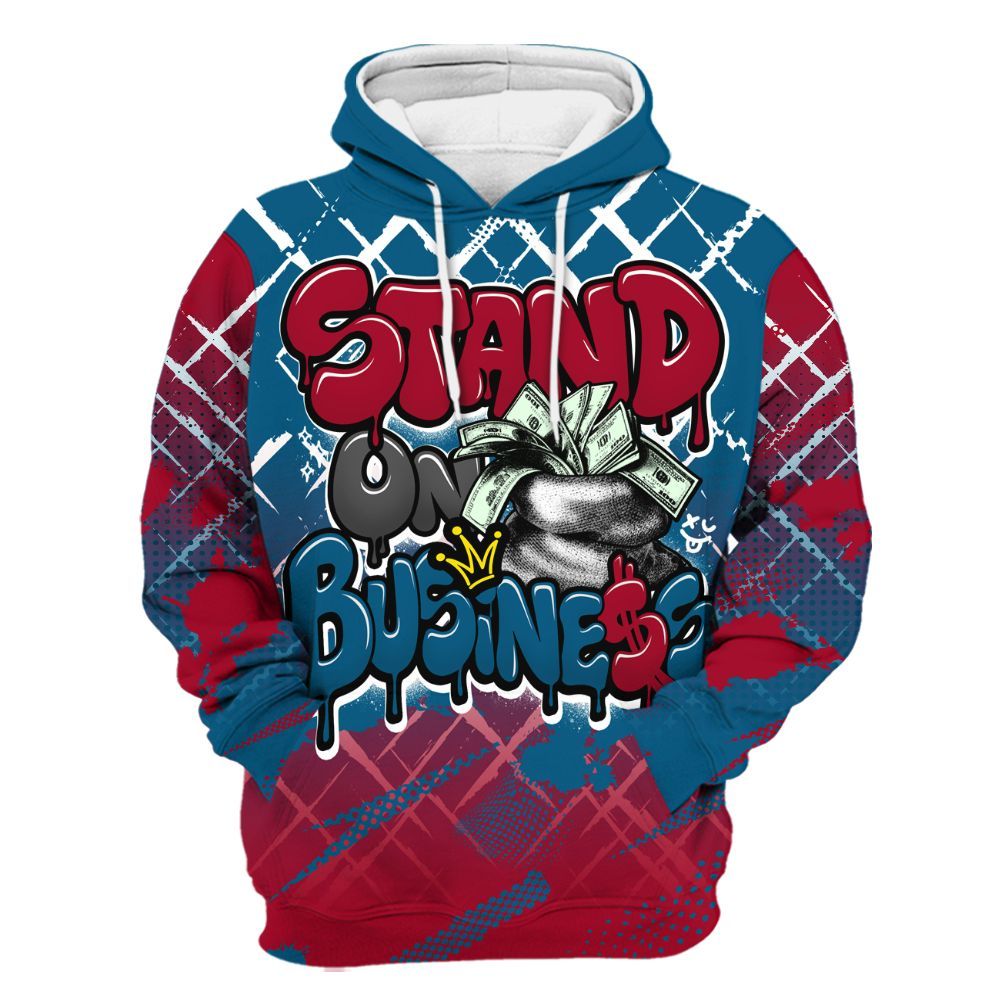 Hoodie To Match GS Messy Room 4s - Halftone Stand Business Dripping All Over Print