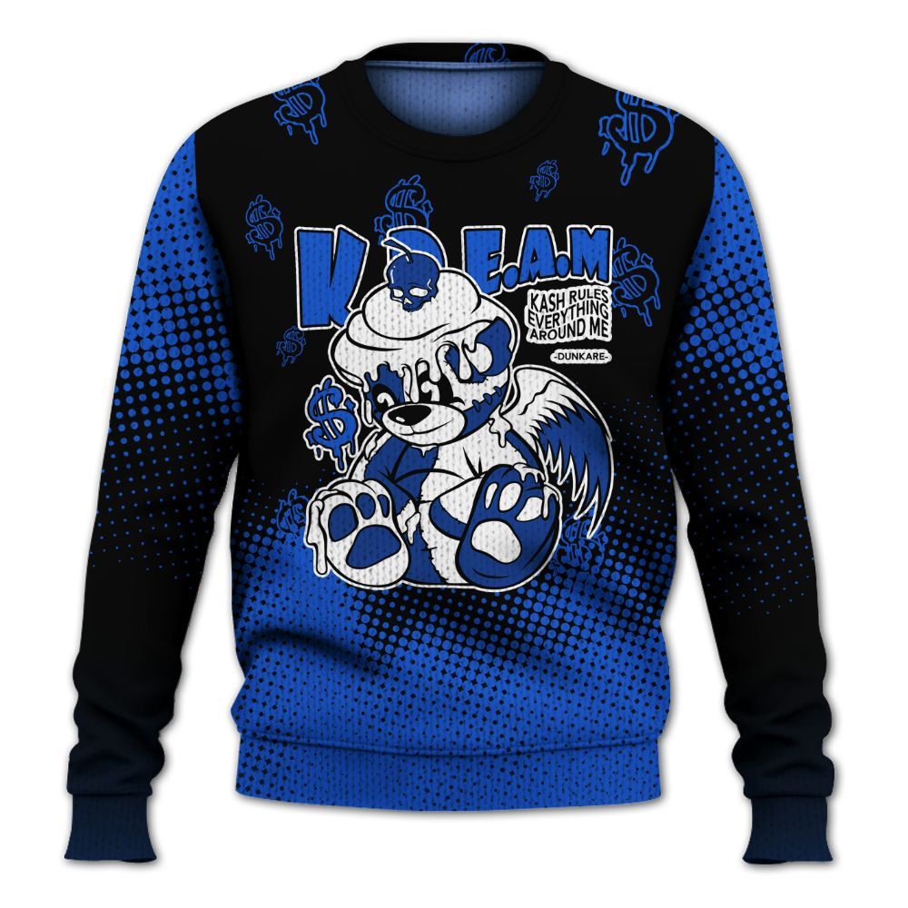 Knitted Sweater To Match Air Foamposite One Royal - Loot Bear Unique Drip
