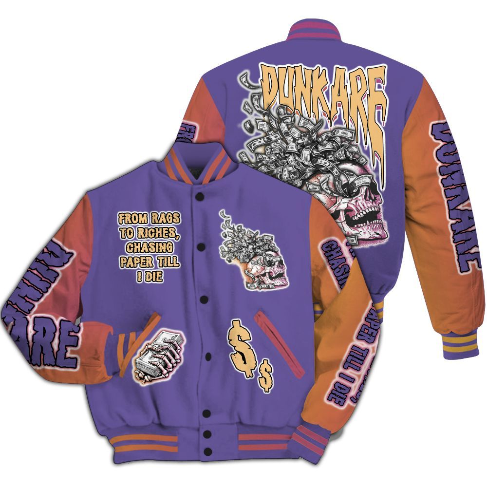 Varsity Jacket To Match Book Sunset 1s - From Rags To Riches All Over Print