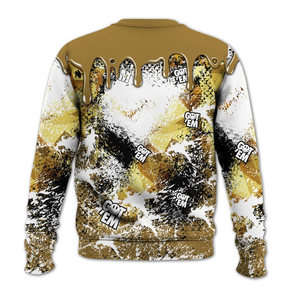Sweatshirt To Match NET Gold 4s - Dripping 23 Drip All Over Print