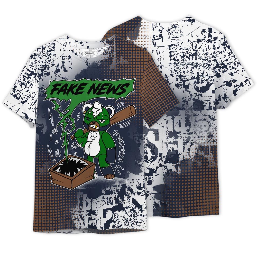 Shirt To Match Midnight Navy 13s - False News Hugz Graphics Shirt Unisex