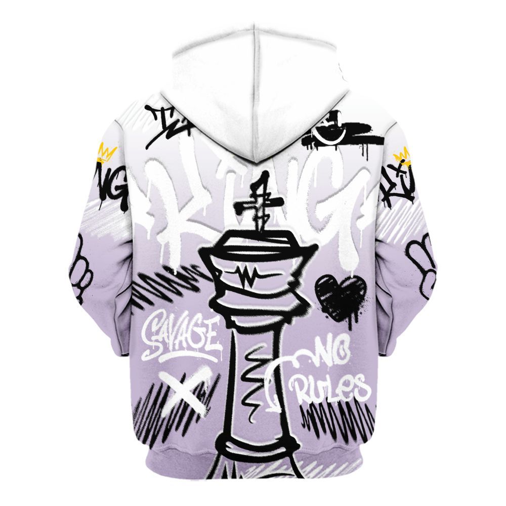 Hoodie To Match Low Pure Violet 11s - Street King Chess Streetwear All Over Print