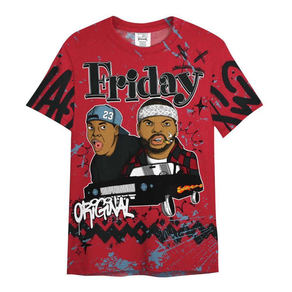 Shirt To Match Retro Raging Bull 5s - Friday Sneaker Crayon All Over Print