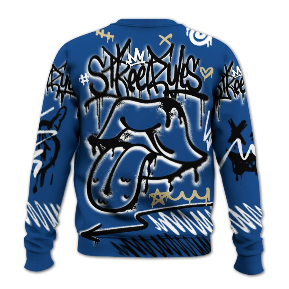 Sweatshirt To Match Air Ship Royal Blue - Break Rules Streetwear All Over Print