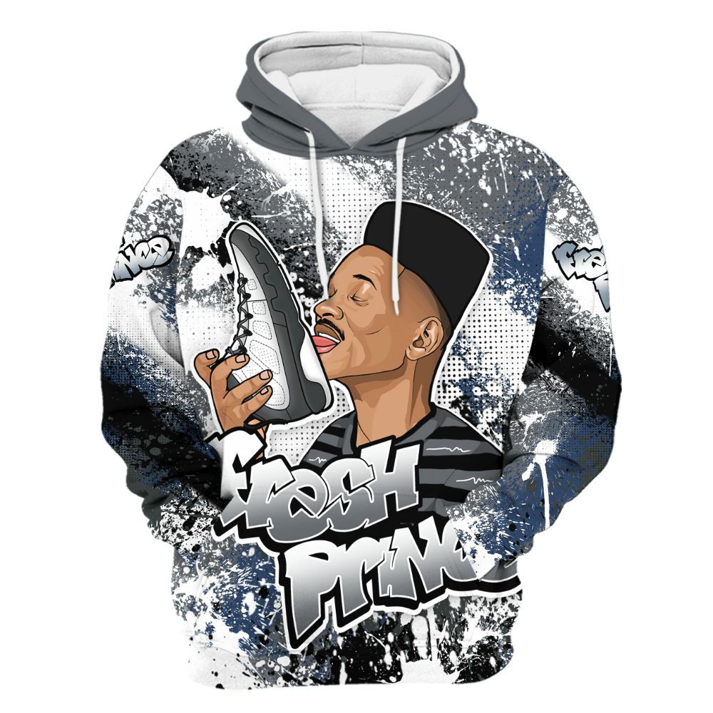 Hoodie To Match Flint Grey 9s - Fresh Sneaker Lick All Over Print