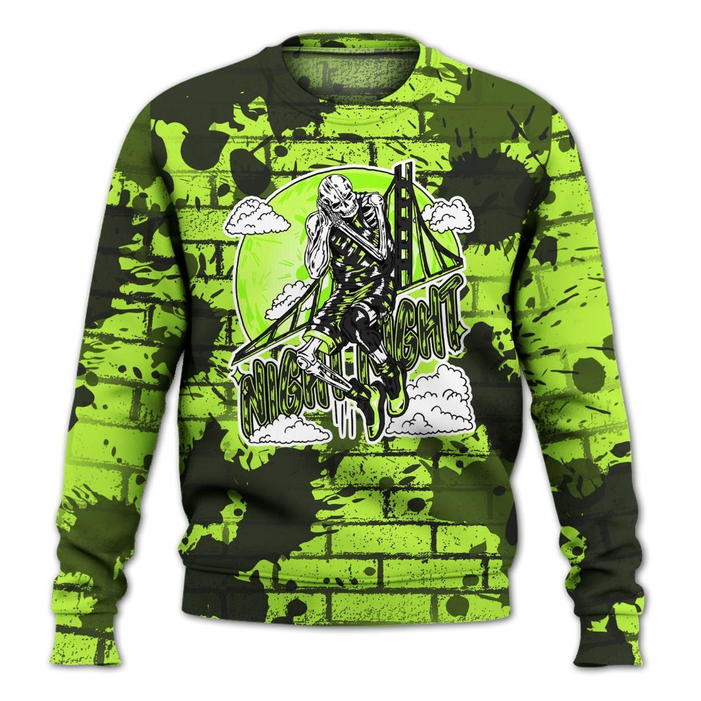 Sweatshirt To Match Air Force 1 Low Dance Volt - Seeya Skeleton Brick All Over Print