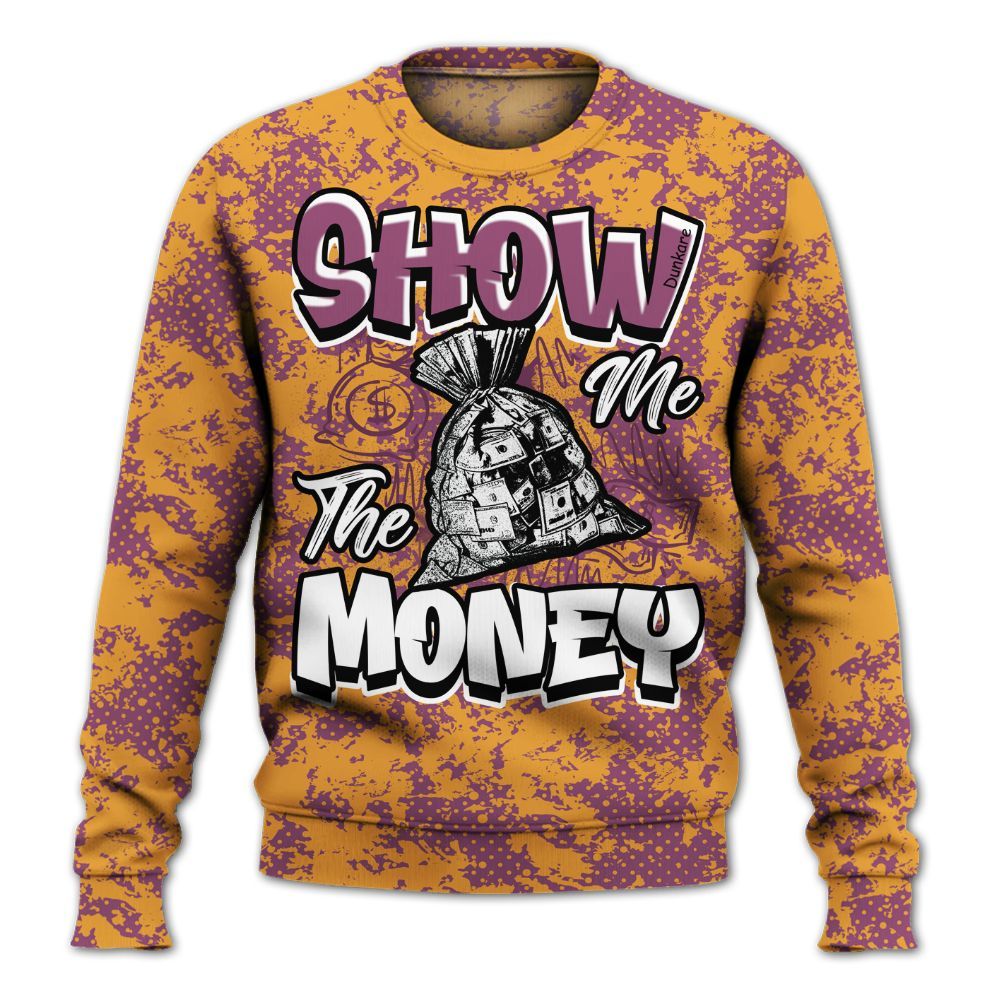 Sweatshirt To Match High OG Brotherhood 1s - Show Me The Money Retro All Over Print