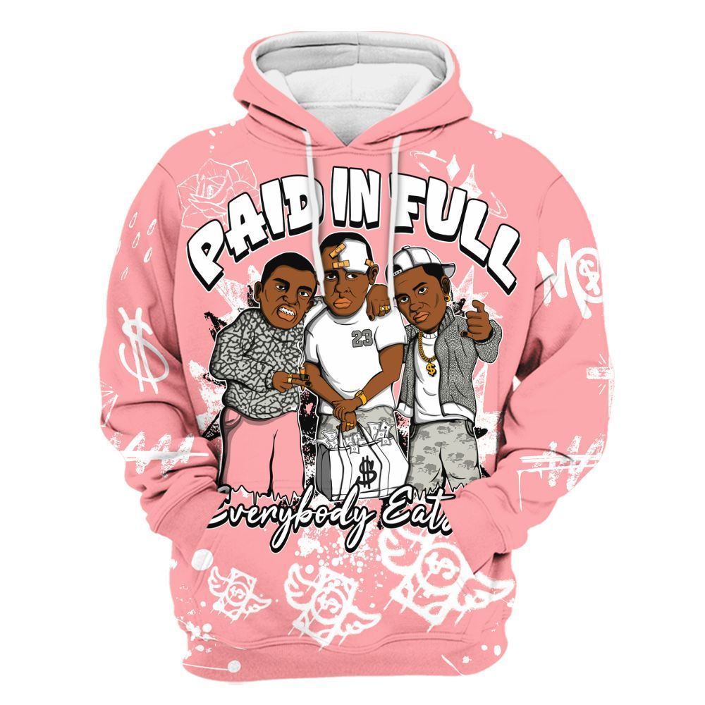 Hoodie To Match Retro Wings 3s - Everybody Paid In Full Crayon All Over Print