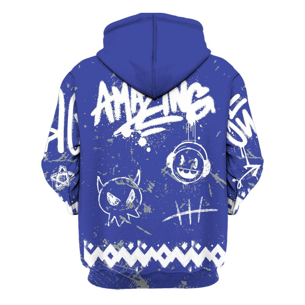 Hoodie To Match Shox TL Royal - Friday Sneaker Crayon All Over Print