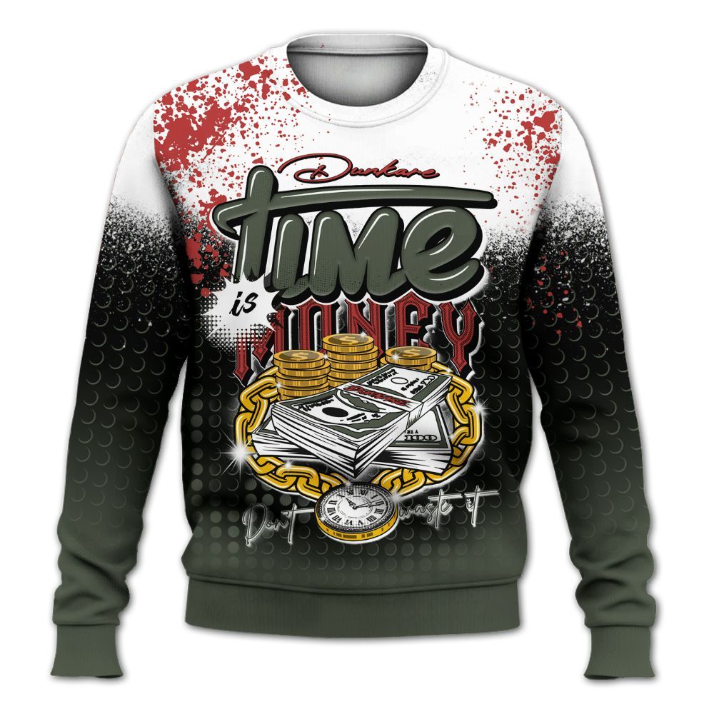 Sweatshirt To Match Air Force 1 Low Year Of The Snake Shirt, Halftone Time Is Money All Over Print