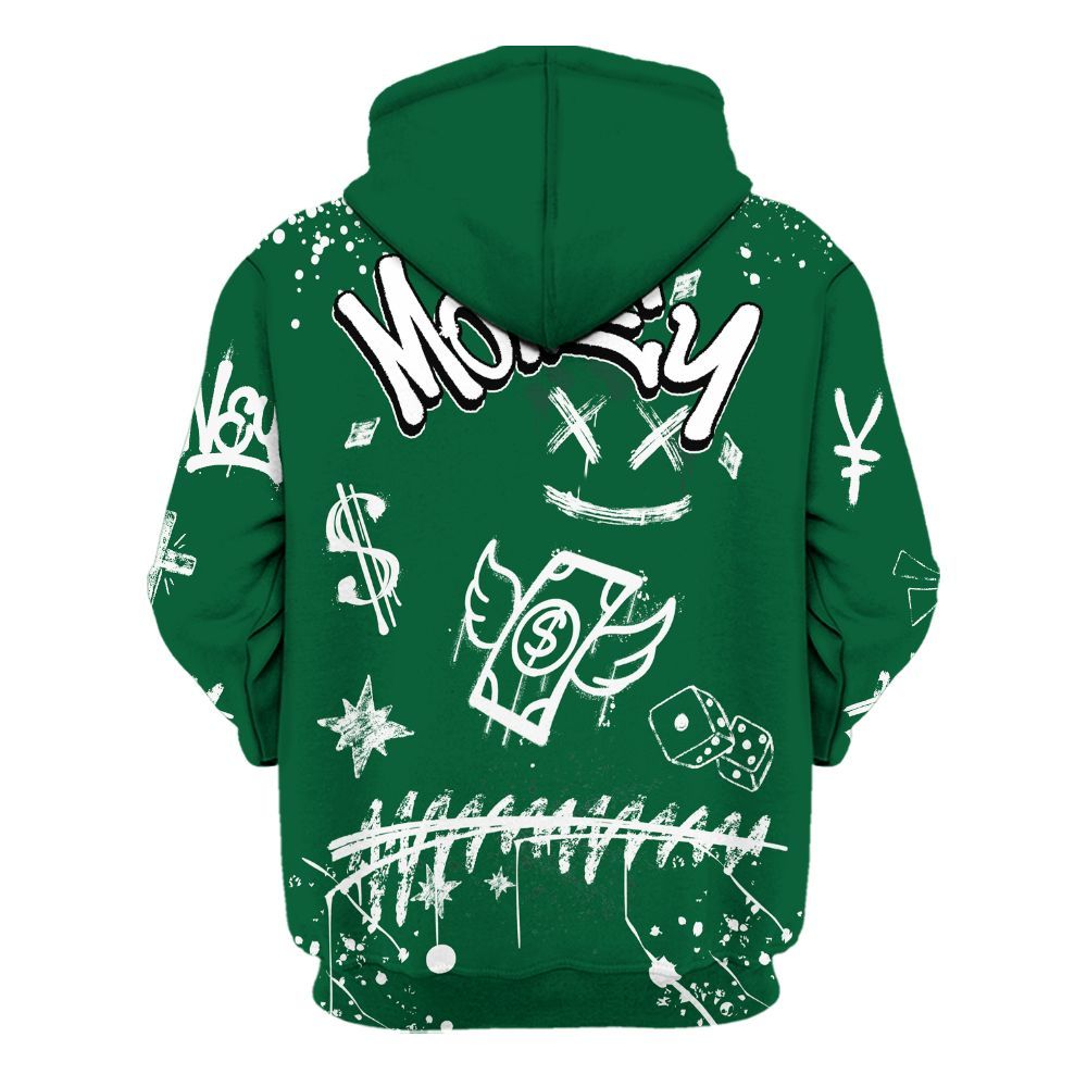 Hoodie To Match High Gorge Green 1s - Everybody Paid In Full Crayon All Over Print