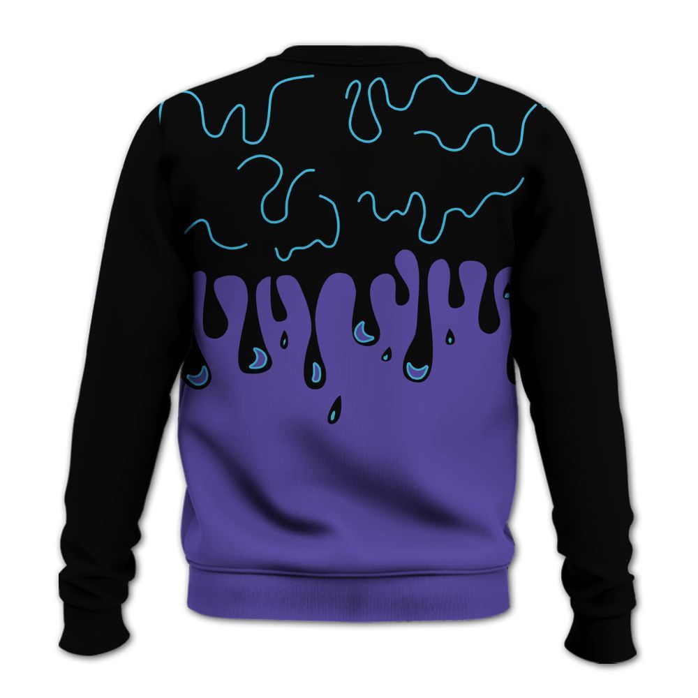 Sweatshirt To Match Retro Aqua 6s - Snake Trust No One Drip All Over Print