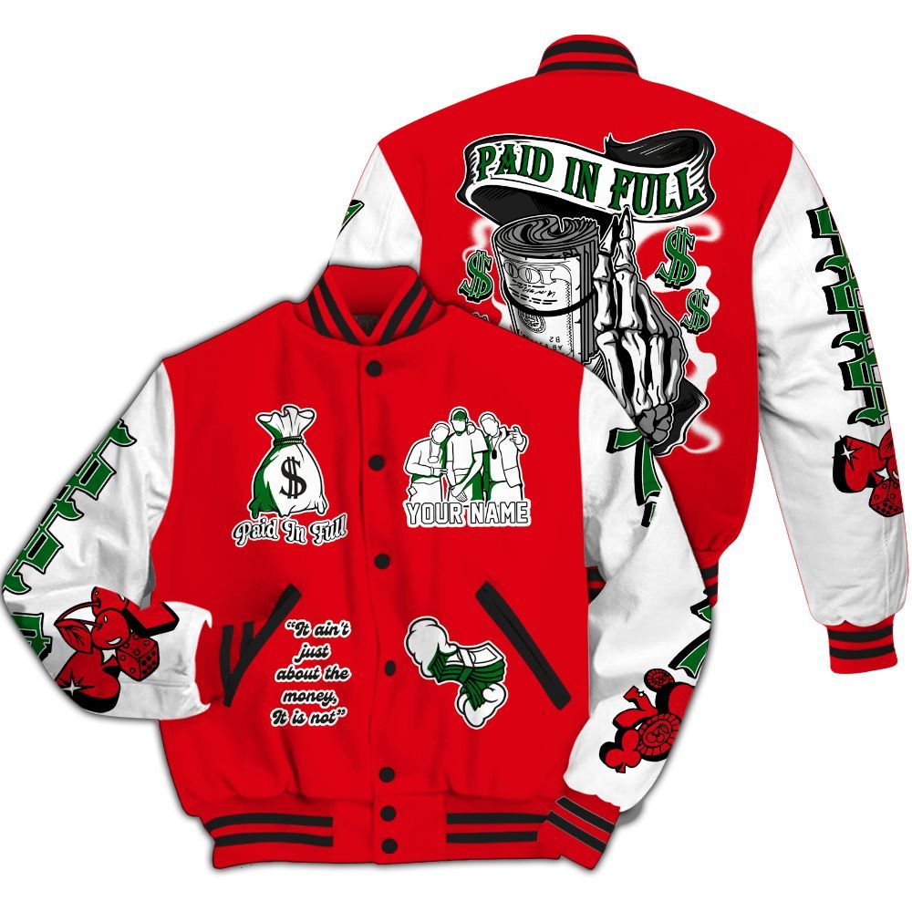 Varsity Jacket To Match Chicago 13s - Paid In Full Baseball Varsity Jacket Custom Name All Over Print