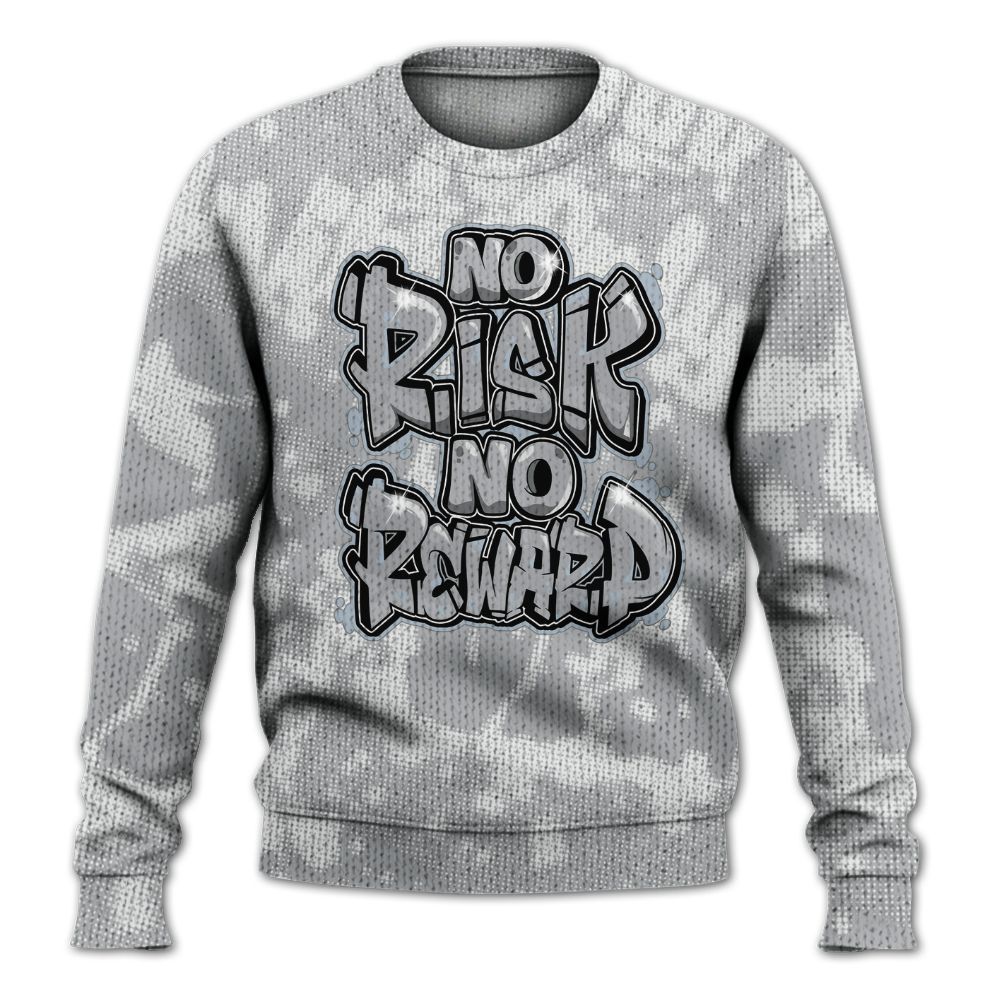 Knitted Sweater To Match Low OG Wolf Grey 1s - No Risks No Reward Street