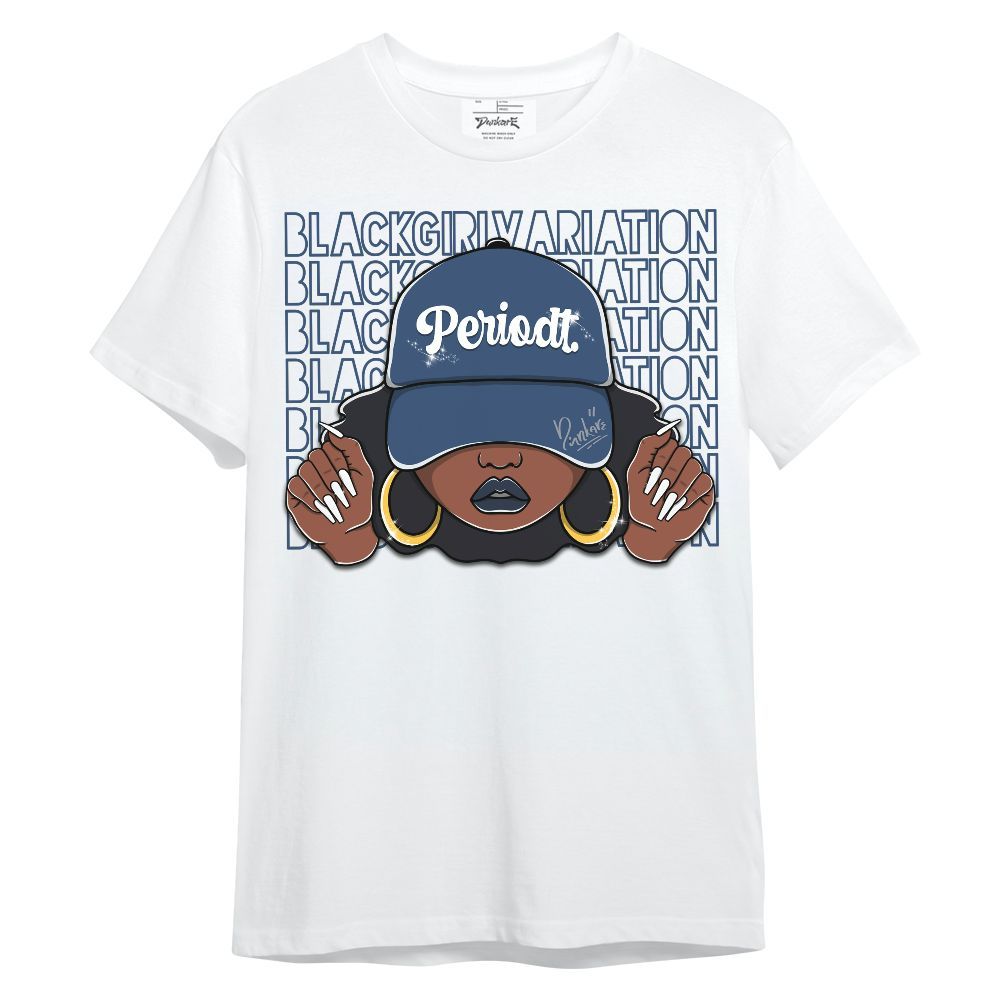 Shirt To Match Midnight Navy 4s - Black Girl Variation Unisex Shirt