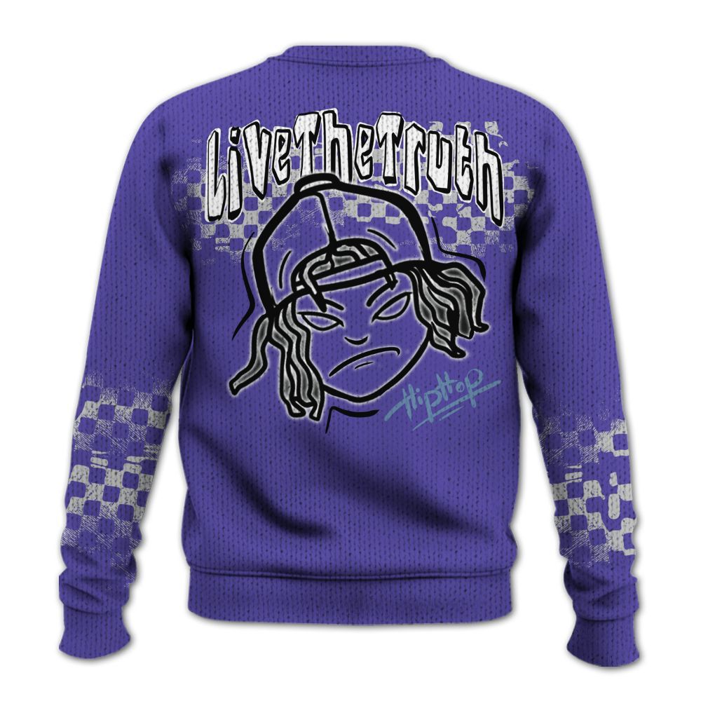 Knitted Sweater To Match Retro Concord 5s - Feel Life Street Style