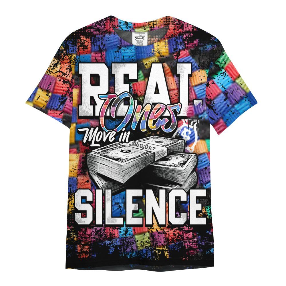 Shirt To Match Air Rainbow Weave - Move In Silence Money Street Retro All Over Print