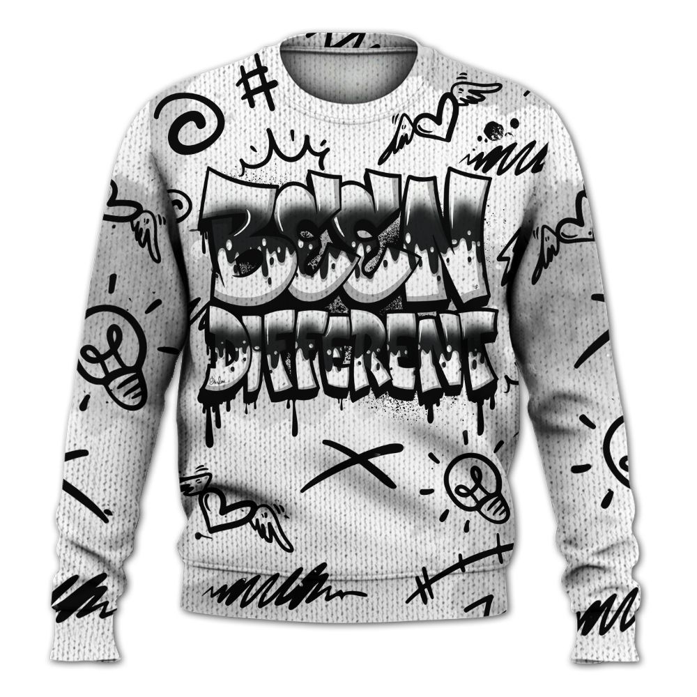 Knitted Sweater To Match Low 85 Metallic Black 1s - Drip Been Di2ferent