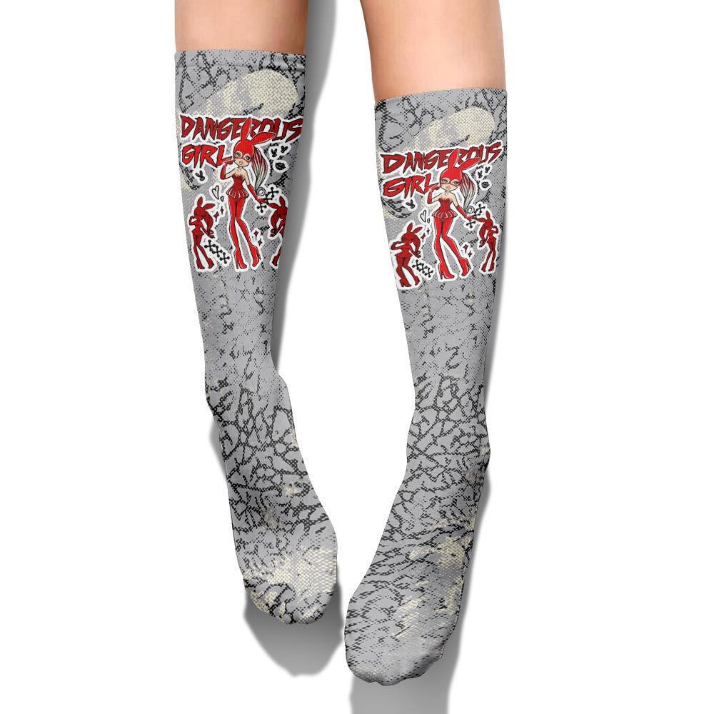 Sock To Match Cement Grey 3s - Dangerous.Girl