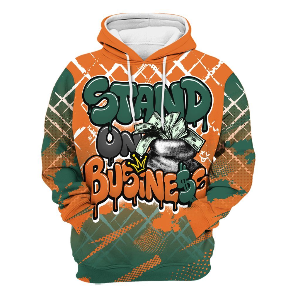 Hoodie To Match Dunk Low Ceramic - Halftone Stand Business Dripping All Over Print