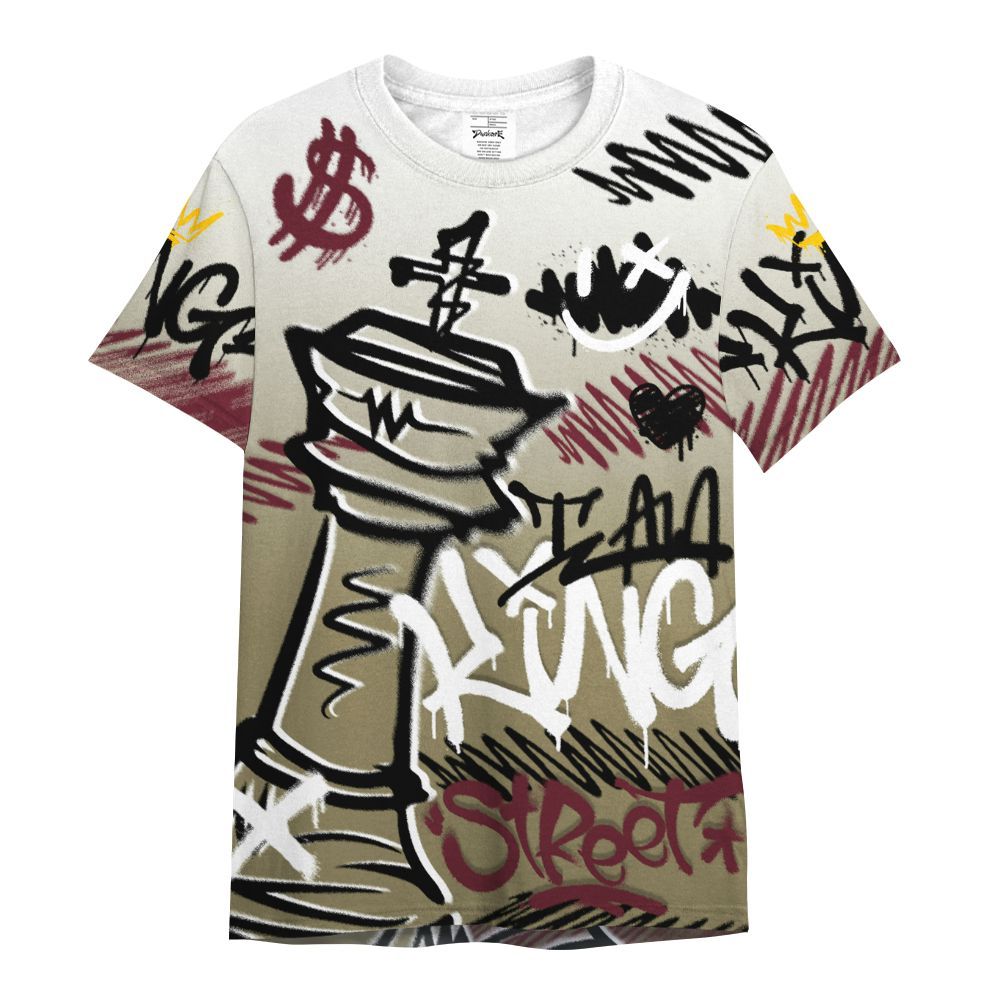 Shirt To Match Black Olive 7s - Street King Chess Streetwear All Over Print