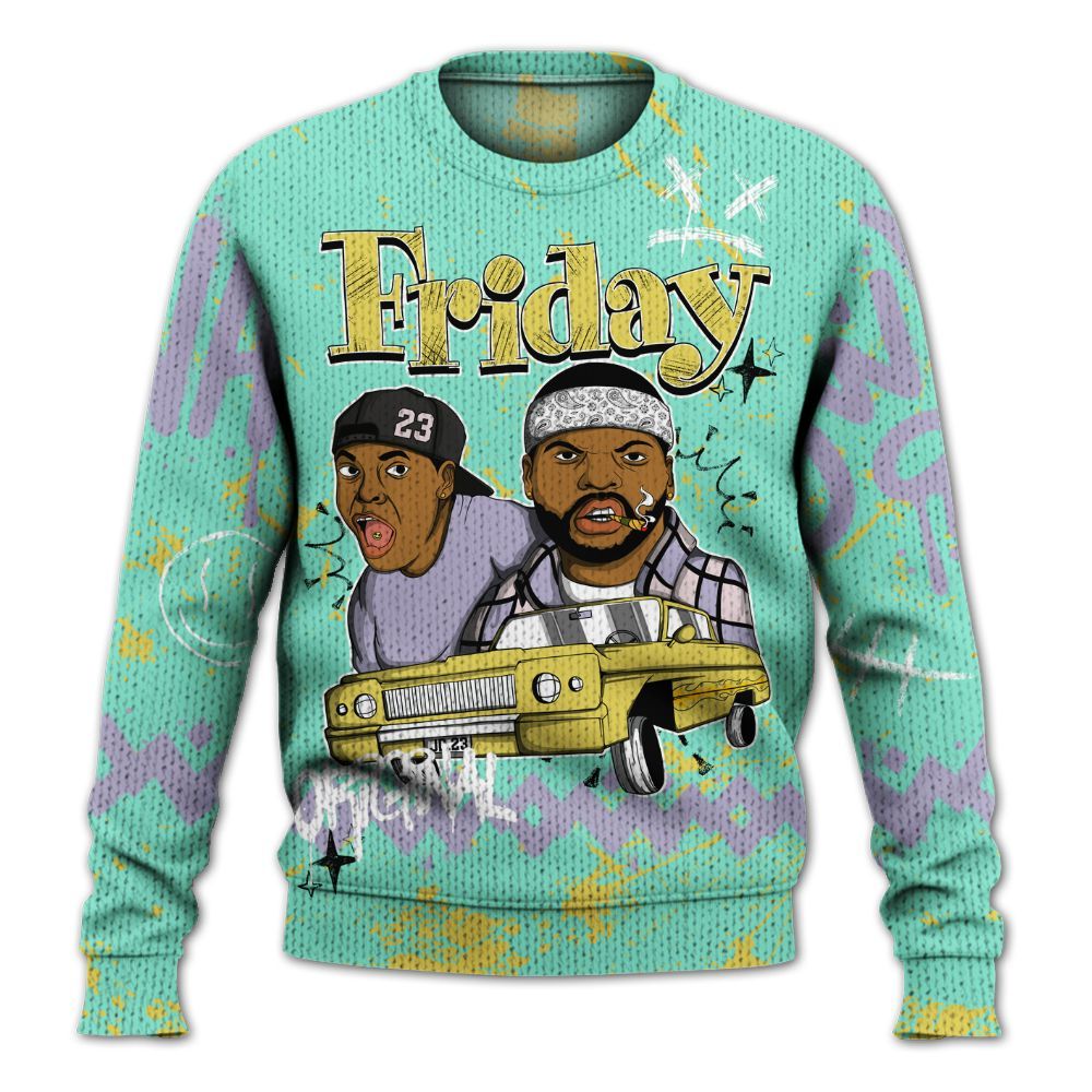 Sweater To Match Dunk Low Easter 2026 - Friday Sneaker Crayon Graphic