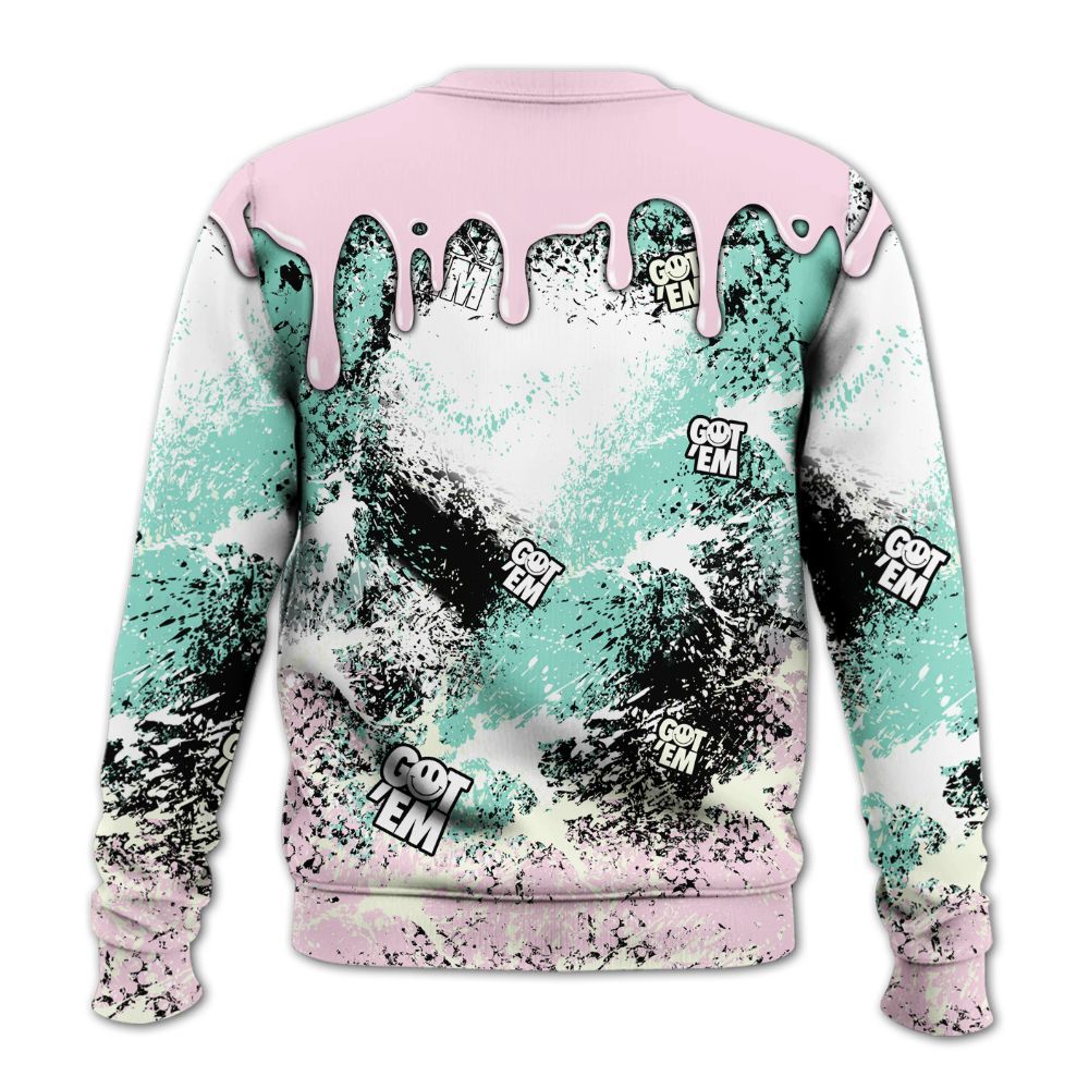 Sweatshirt To Match Retro Easter 5s - Dripping 23 Drip All Over Print