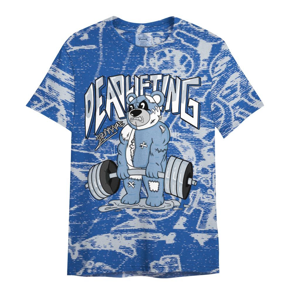 Shirt To Match Low Space Royal 11s - Deadlifting Bear Avant-garde Shirt Unisex