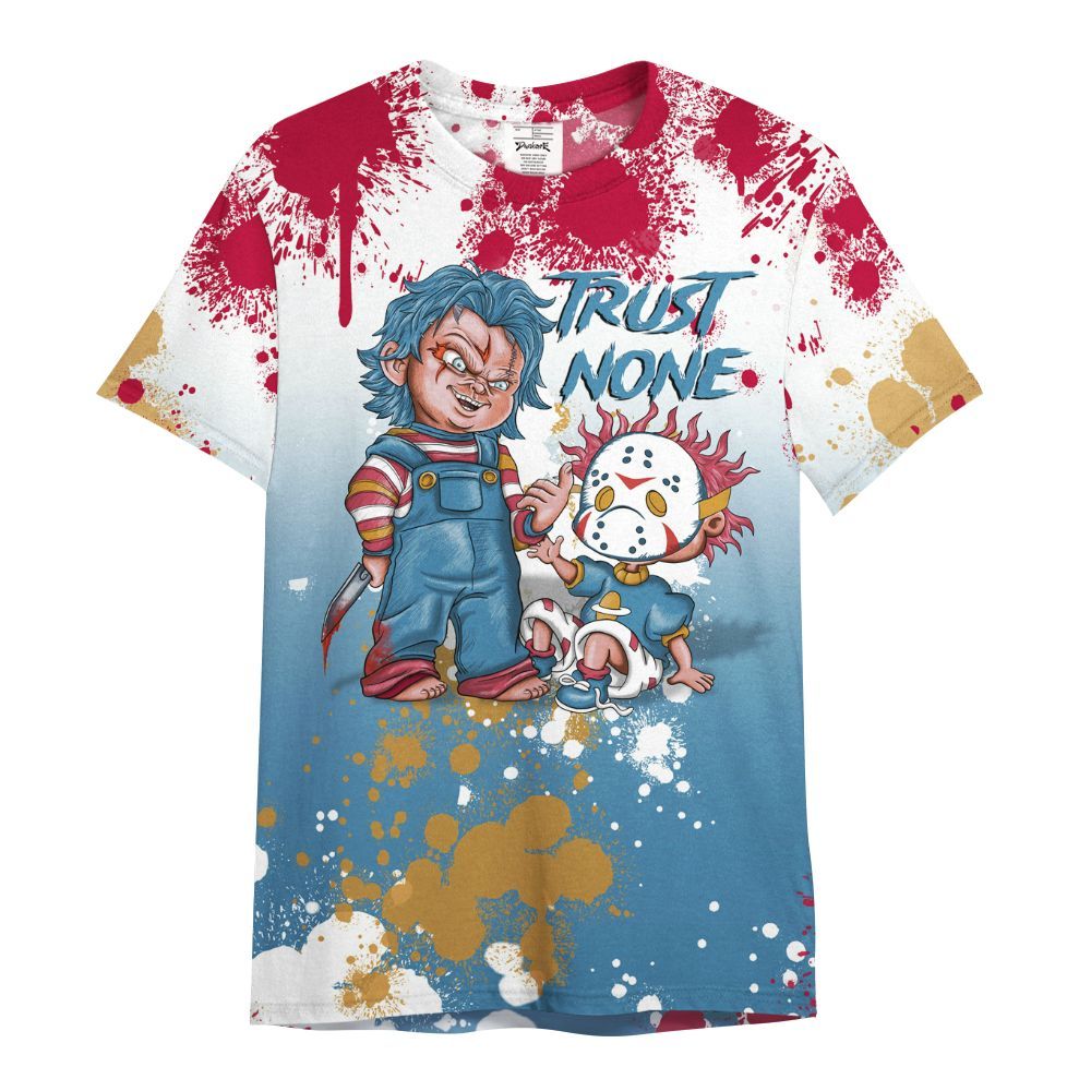 Shirt To Match GS Messy Room 4s - Trust No One Scary All Over Print