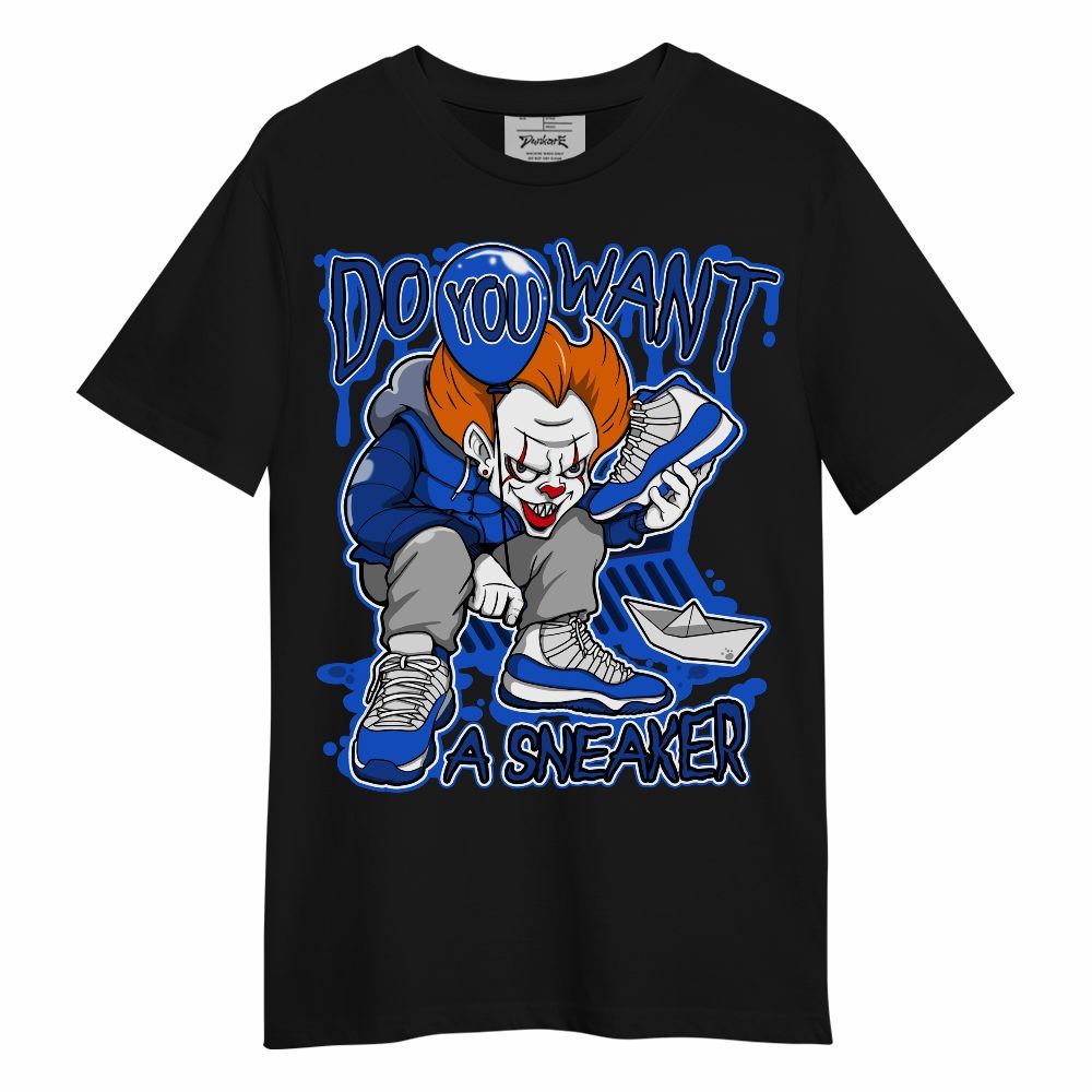 Shirt To Match Air Foamposite One Royal - Clown Scary Sneakers Halloween Graphic Unisex Shirt
