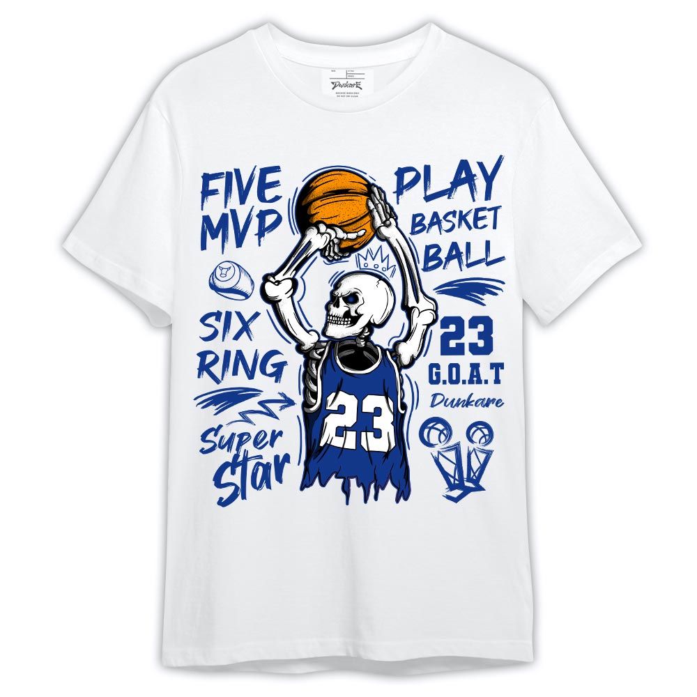 Shirt To Match Air Foamposite One Royal - 23 G.O.A.T Skeleton Shirt Outfit