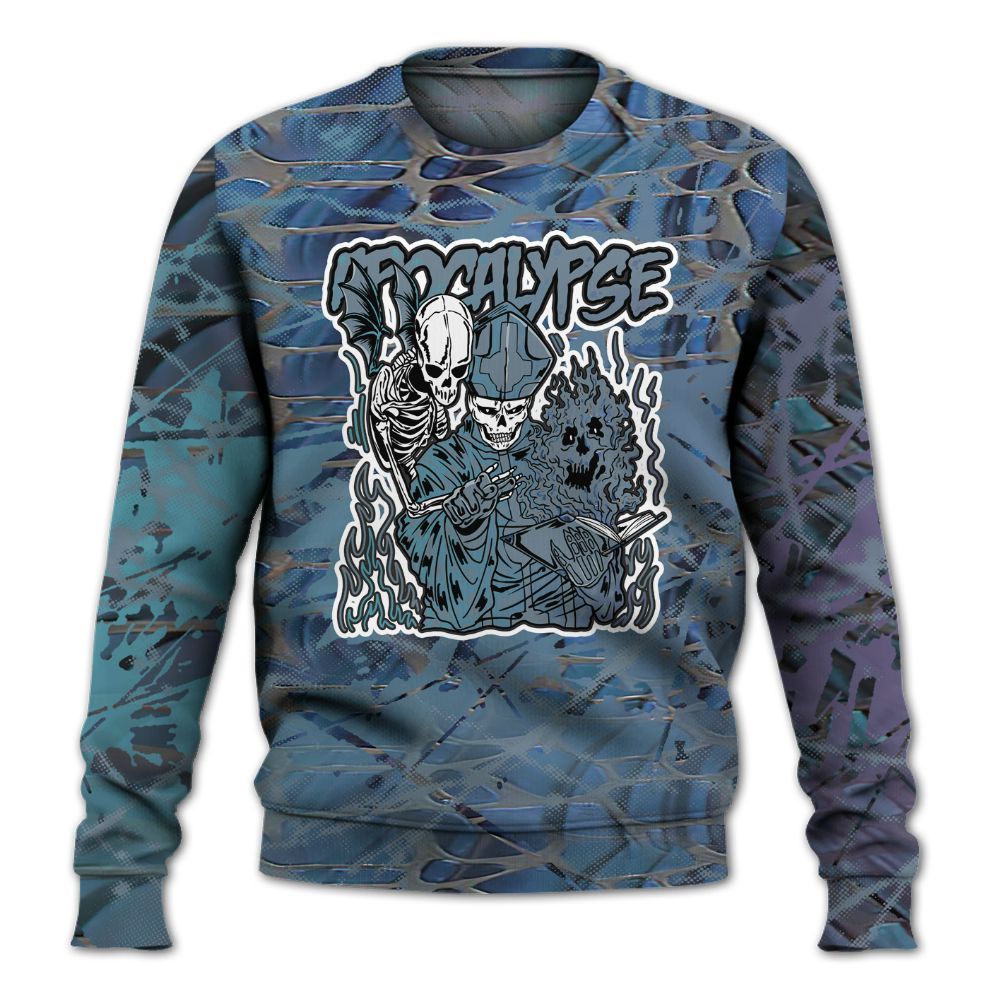Sweatshirt To Match Air Foamposite Kazuya Mishima - Apocalypse Skeleton Profound All Over Print