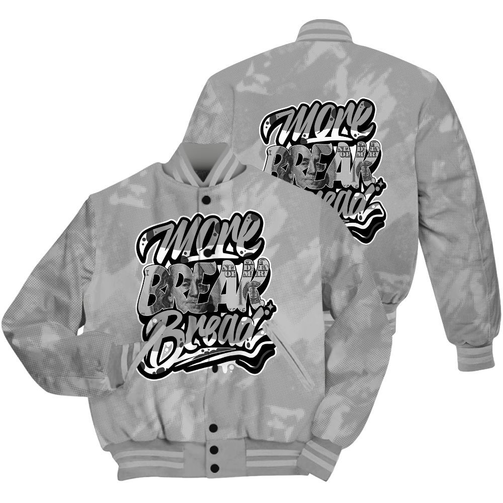 Varsity Jacket To Match Black Wolf Grey 12s Shirt - More Break Shirt Unisex Oufit