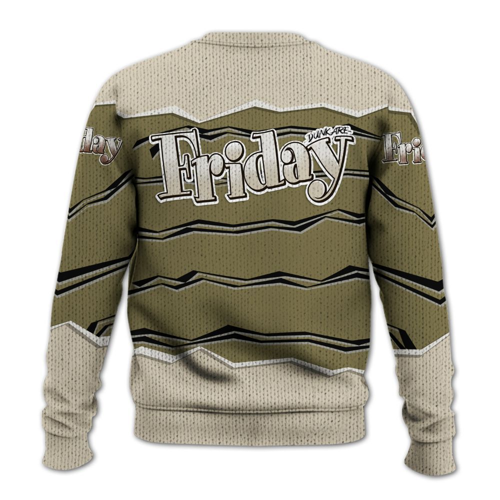Sweater To Match Sail Neutral Olive 6s - Friday Movie 90s TV Graphic