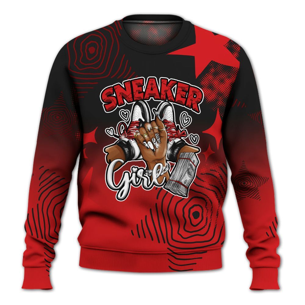 Sweatshirt To Match Low Bred 11s - Sneakerz Girlz Unique Starz All Over Print