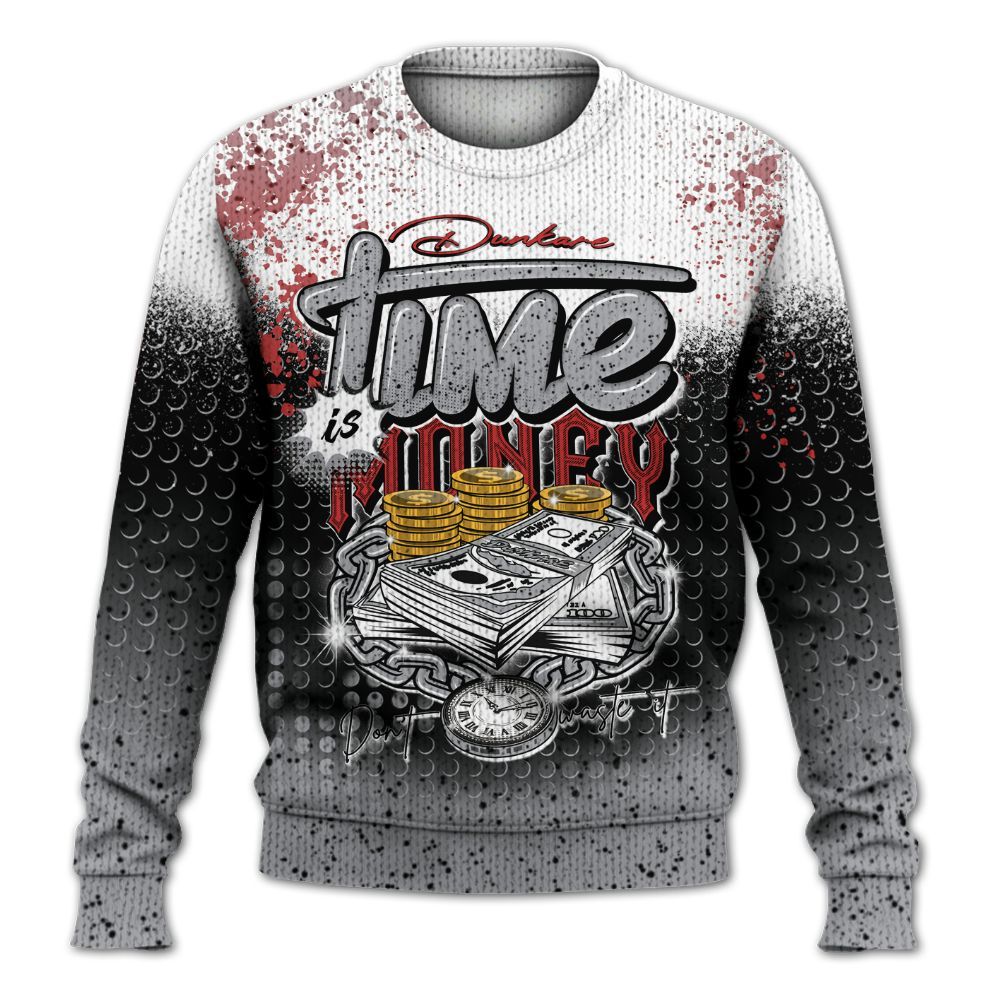 Knitted Sweater To Match White Cement 4s - Halftone Time Is Money