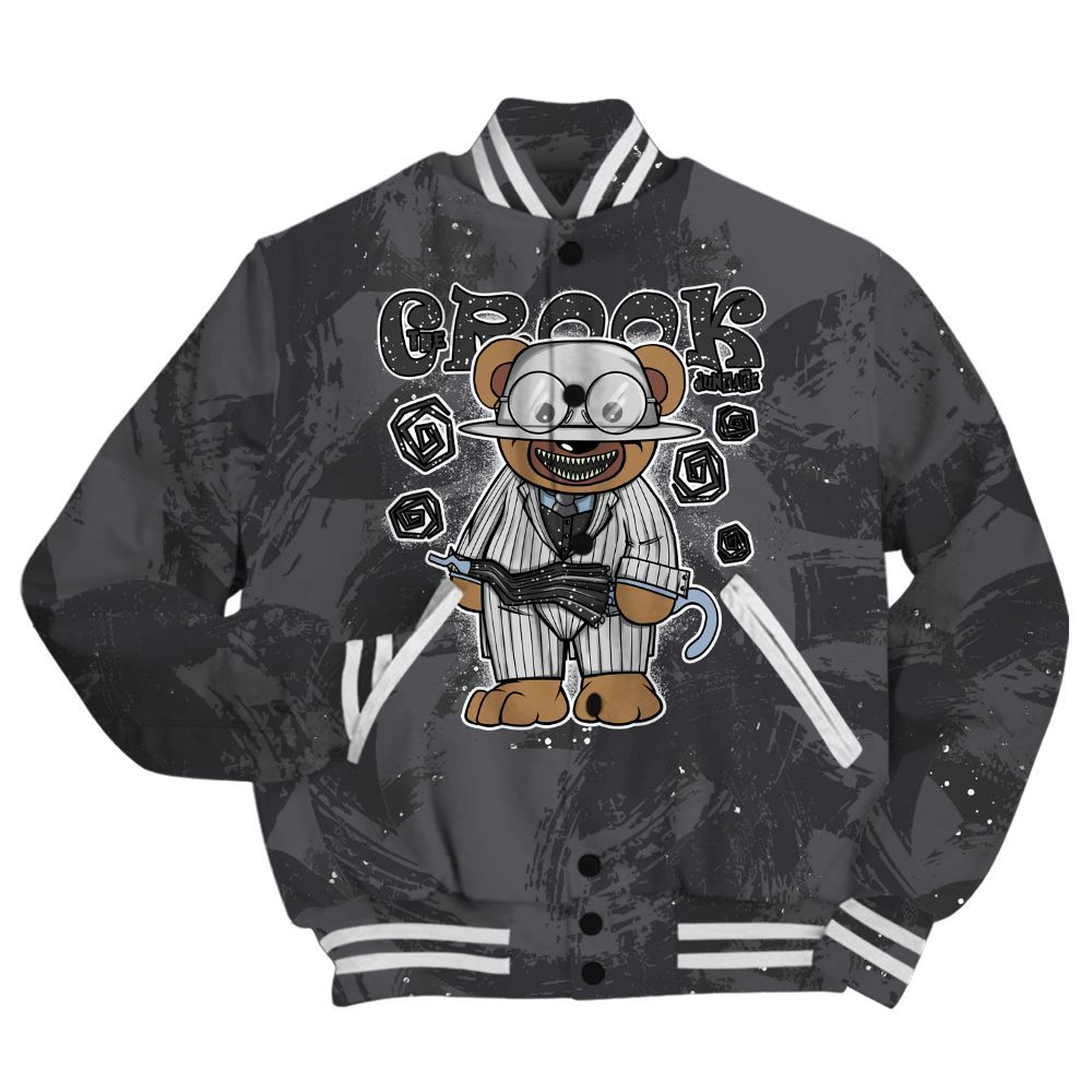 Varsity Jacket To Match Reverse Oreo 6s Shirt - Swindler Bear Circle Slpash All Over Print