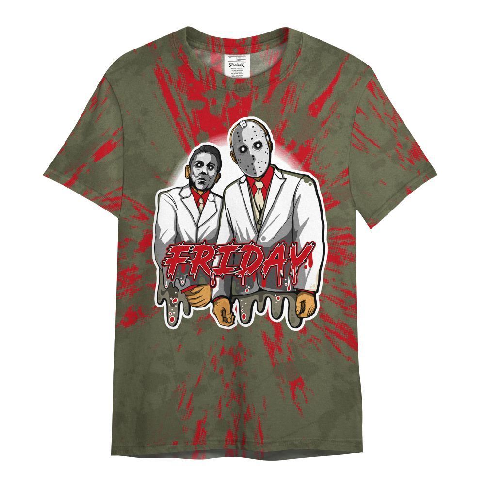 Shirt To Match Travis Scott Low OG Medium Olive 1s - Friday Halloween Graphic Luxury All Over Print