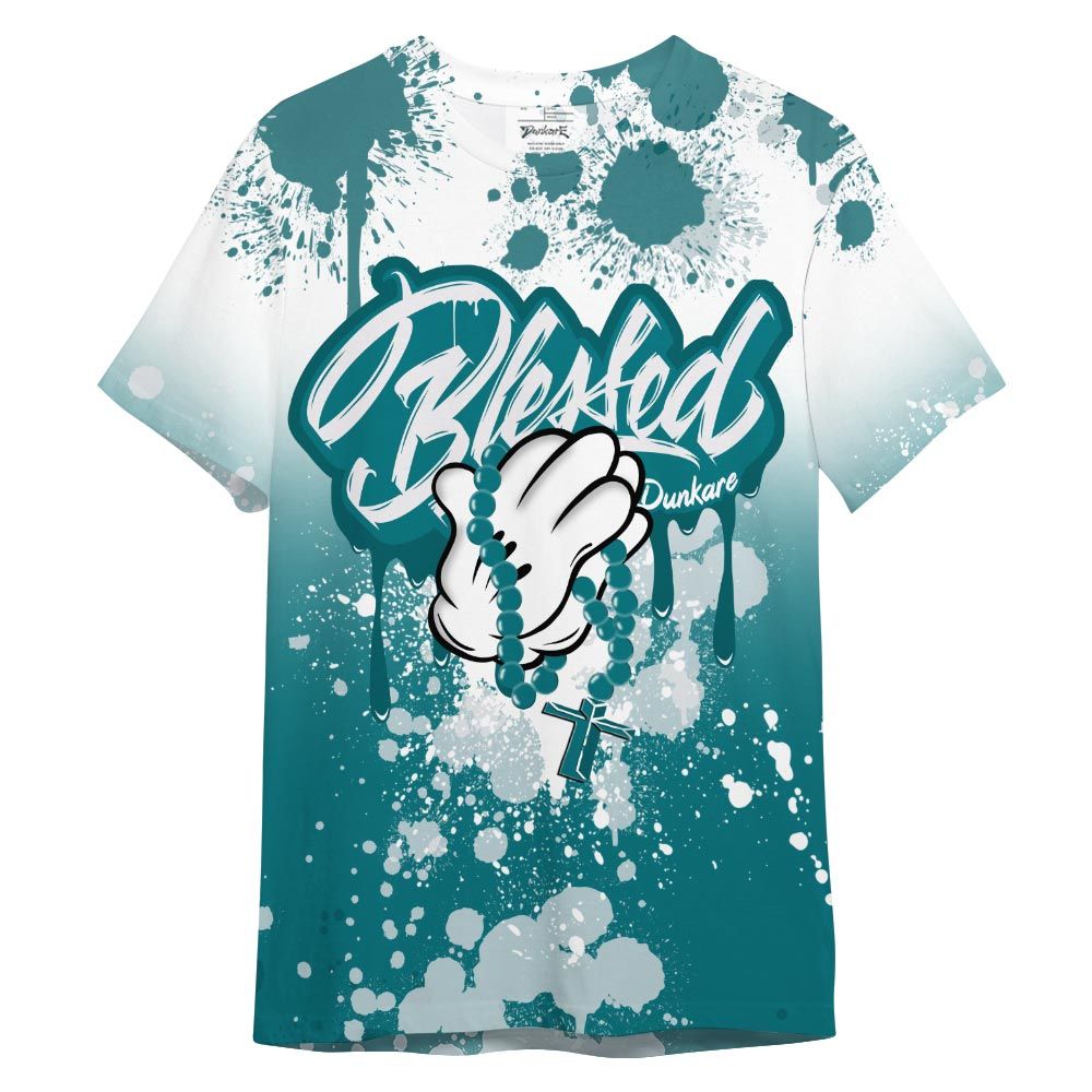 Shirt To Match Shirt Streetwear God Blessed Ink Drip, Oxidized Green 4s T-- To Match Sneaker Oxidized Green 4s Graphic Tee NCT