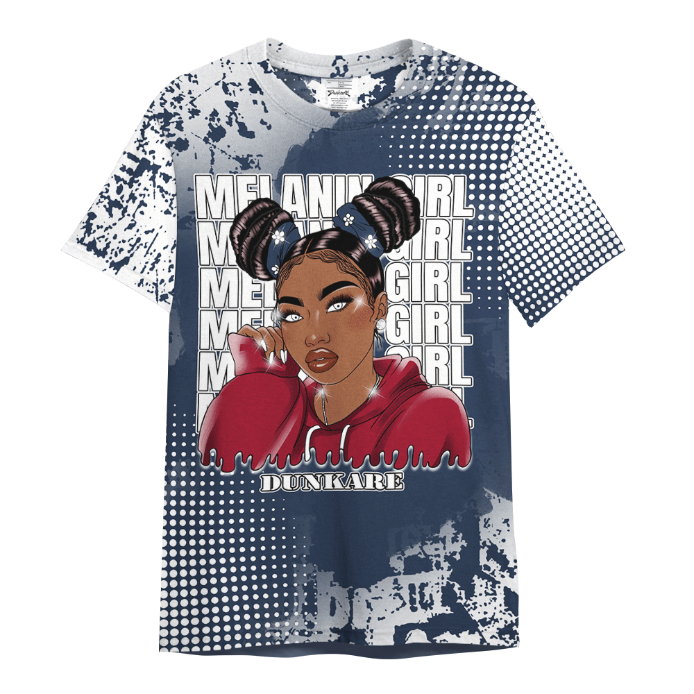 Shirt To Match Navy Blue 2024 6s - Melaninn Unique Glitch Dot Shirt Unisex
