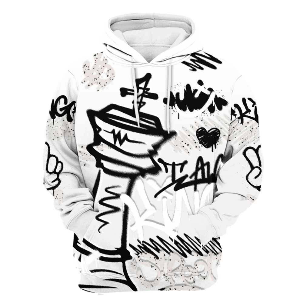 Hoodie To Match Retro Reverse Metallic 5s - Street King Chess Streetwear All Over Print