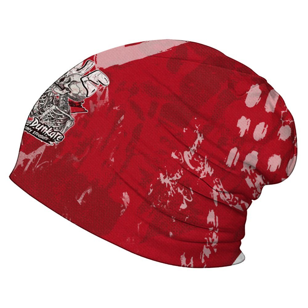 Beanie Hat To Match Bred Velvet 11s - Skull Love Graphic