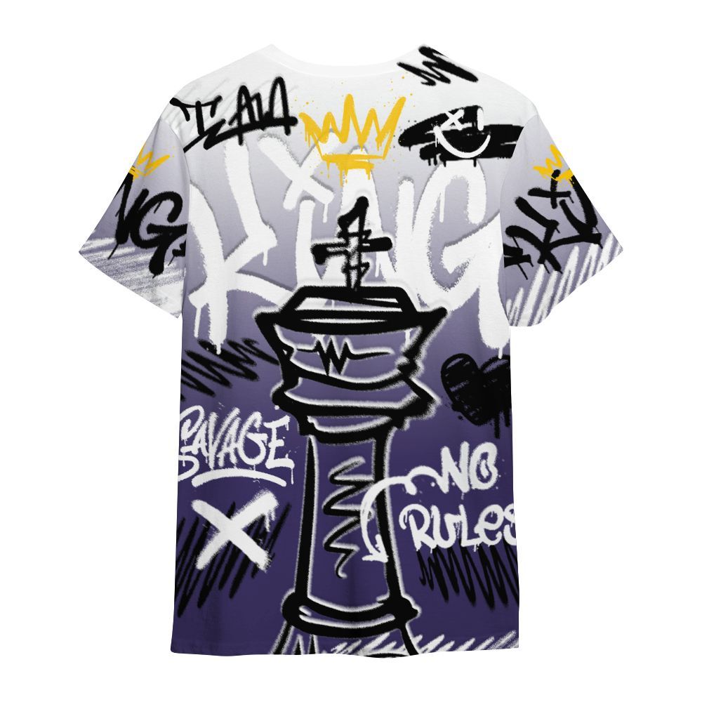 Shirt To Match Retro Court Purple 13s - Street King Chess Streetwear All Over Print