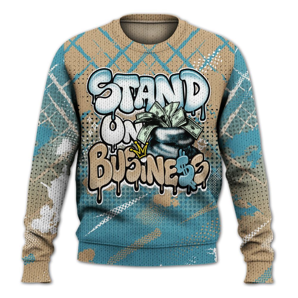 Sweater To Match H-Town 11s - Halftone Stand Business Dripping Graphic