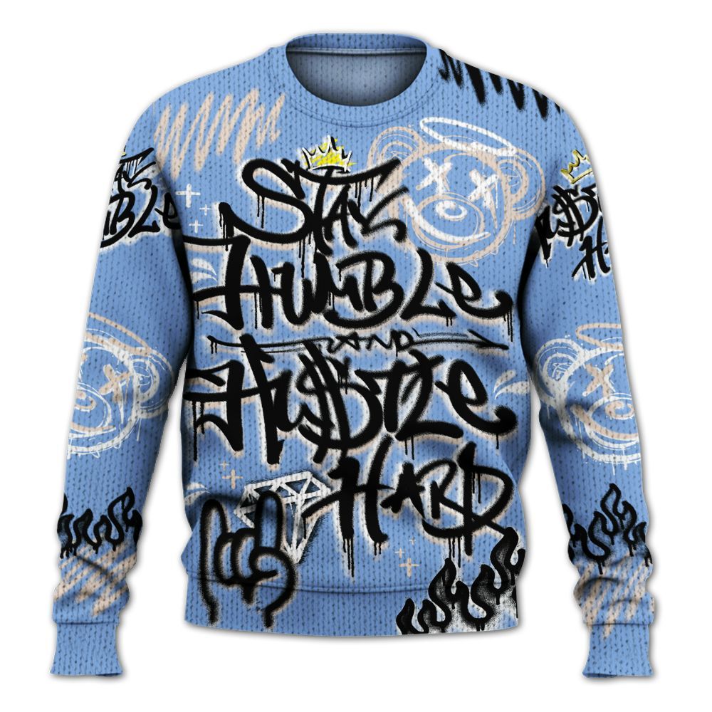 Knitted Sweater To Match Air Max 1 Royal Pulse - Humble Drip Streetwear Graffity