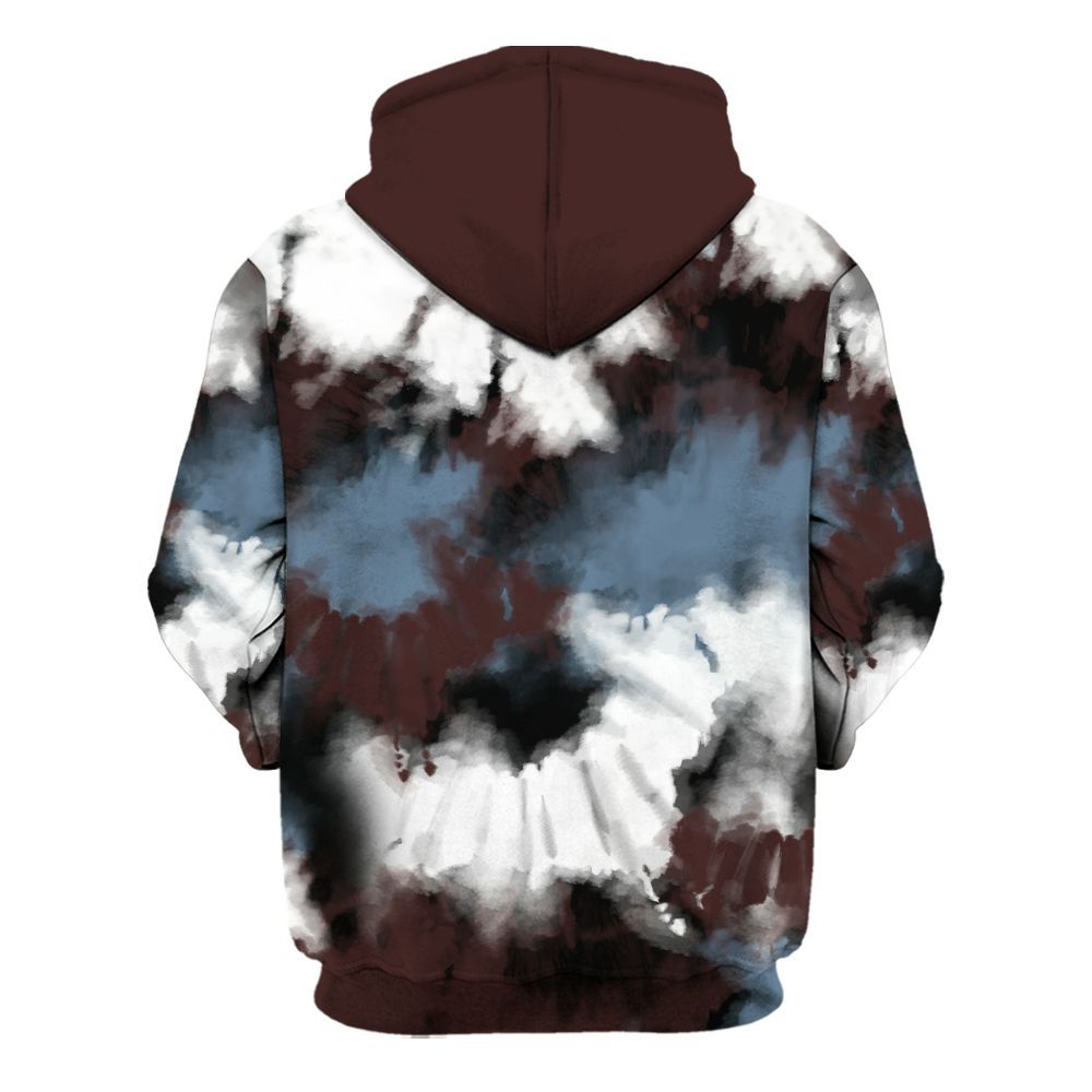 Hoodie To Match Burgundy 5s - Tie Dye FK Around Find Out All Over Print