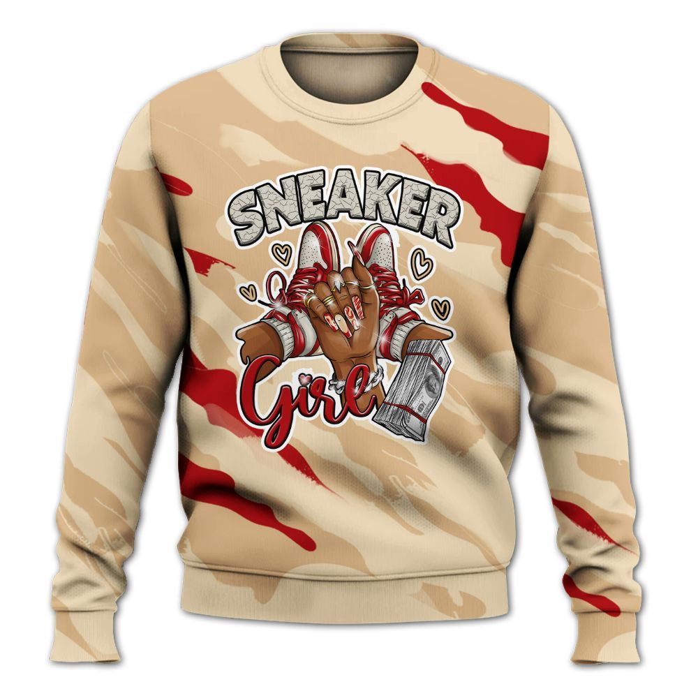 Sweatshirt To Match Dunk Low Strawberry Waffle - Sneakerz Girlz Colored All Over Print