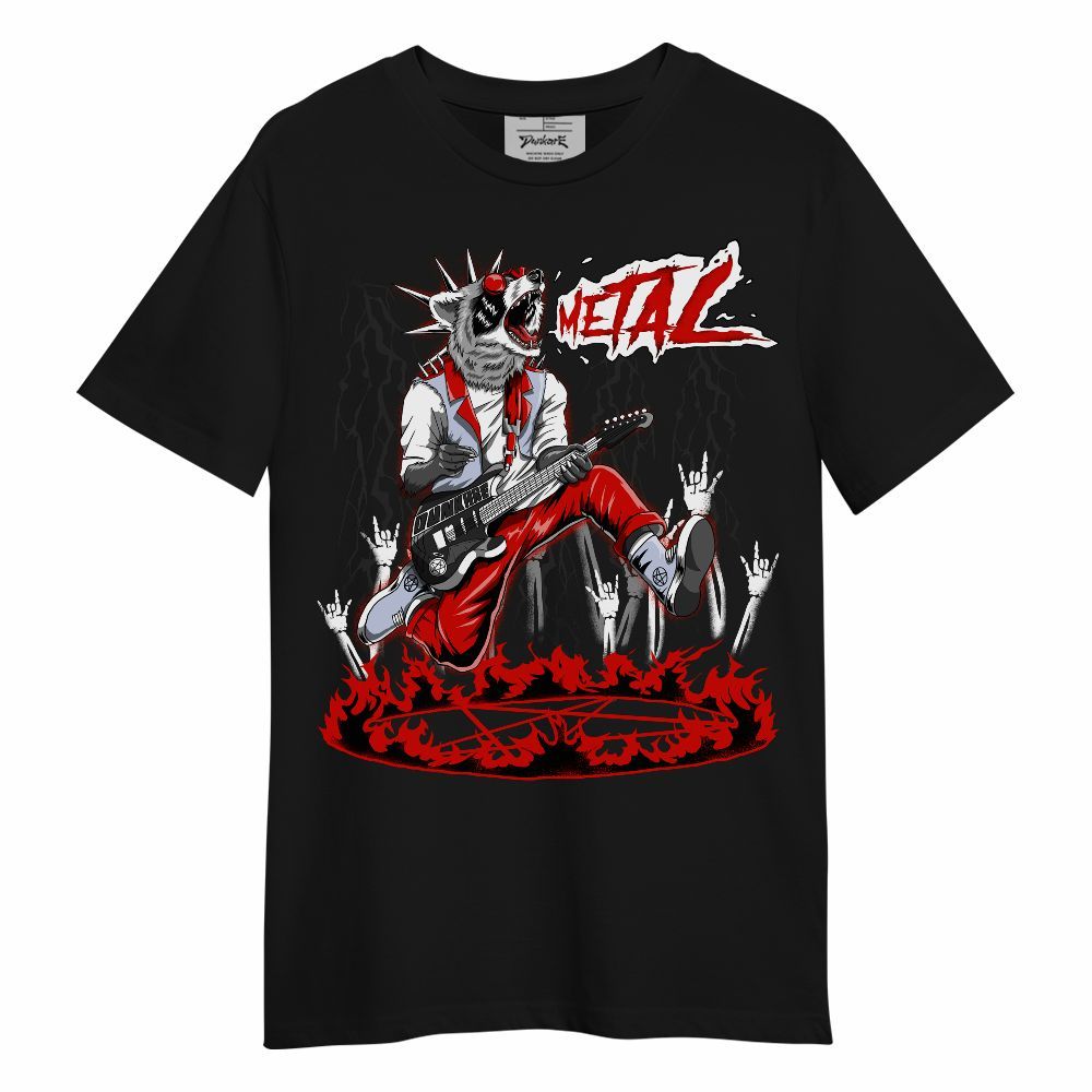 Shirt To Match Fire Red 6s - Punk Rock Raccoon Unisex Shirt